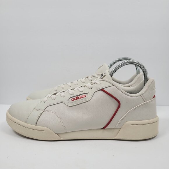 Adidas Roguera Men's White & Red Leather Casual Shoes US Size 12 - Picture 4 of 10